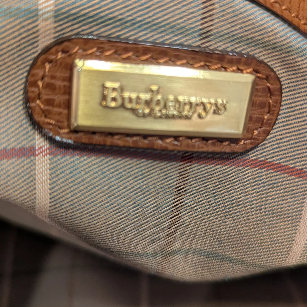 Burberrys Leather Business Bag EUC